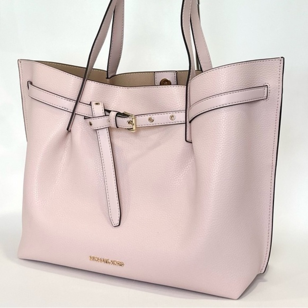 Michael Kors Light Pink Leather Tote Bag